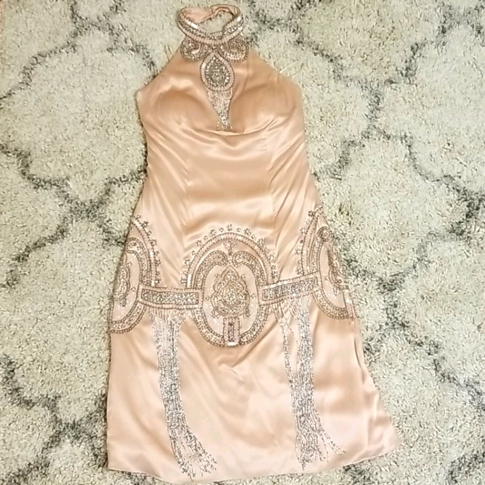 Silk beaded dress
